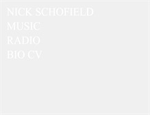 Tablet Screenshot of nickschofield.com